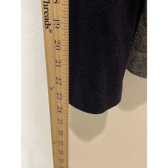 J.Crew Blazer Women 6 Navy Blue Gray Wool Blend Color Block Dark Academia Office - Picture 7 of 8